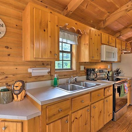 Quaint Log Cabin With Views Near West Jefferson Warrensville Bagian luar foto