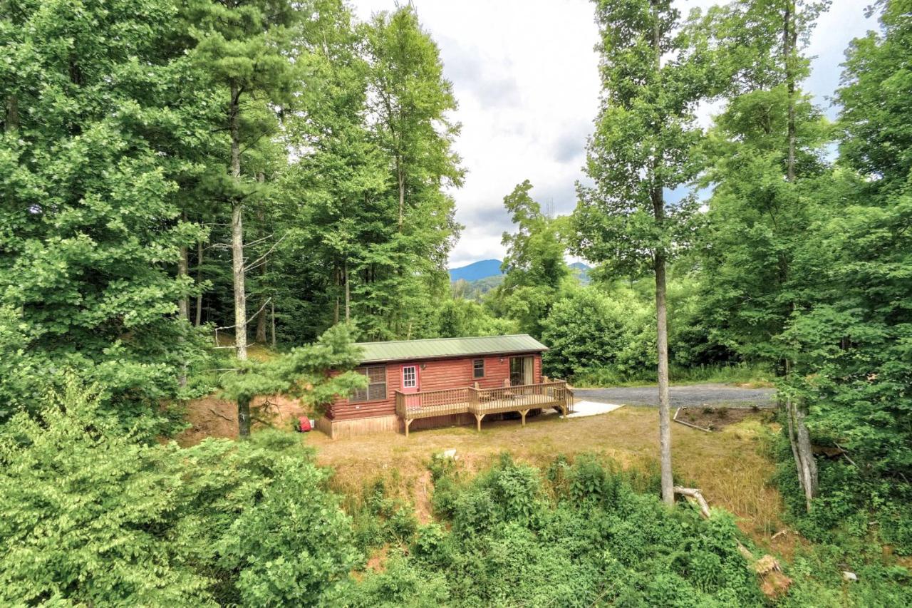 Quaint Log Cabin With Views Near West Jefferson Warrensville Bagian luar foto